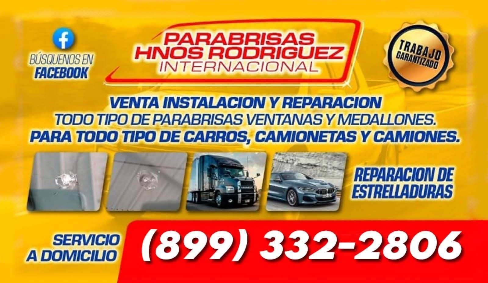 Publicidad de Parabrisas Hnos Rodriguez Internacional